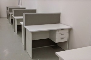 Full Height Fabric Partition